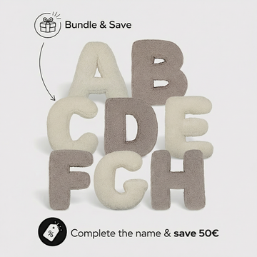 Set di 5 lettere Bouclé