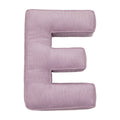 Corduroy Letter Cushion E by Bettys Home in lavender 