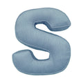Corduroy Letter Cushion S by Bettys Home in blue 