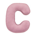 Corduroy Letter Cushion C by Bettys Home in pink 