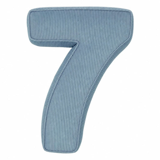 Cuscino cifra in velluto a coste 7 | Cuscino numero 7