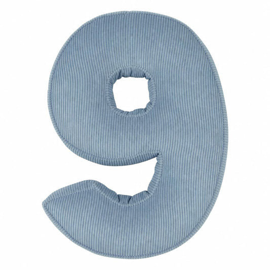 Cuscino cifra in velluto a coste 9 | Cuscino numero 9
